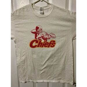 Vintage Chiefs Player T Shirt Size L  Community Blood Center On Back